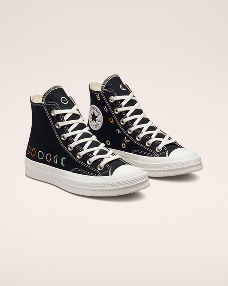 Tenisky Vysoke Converse Chuck 70 Mystic Symbols Damske Čierne Biele | SK P11ZQU3